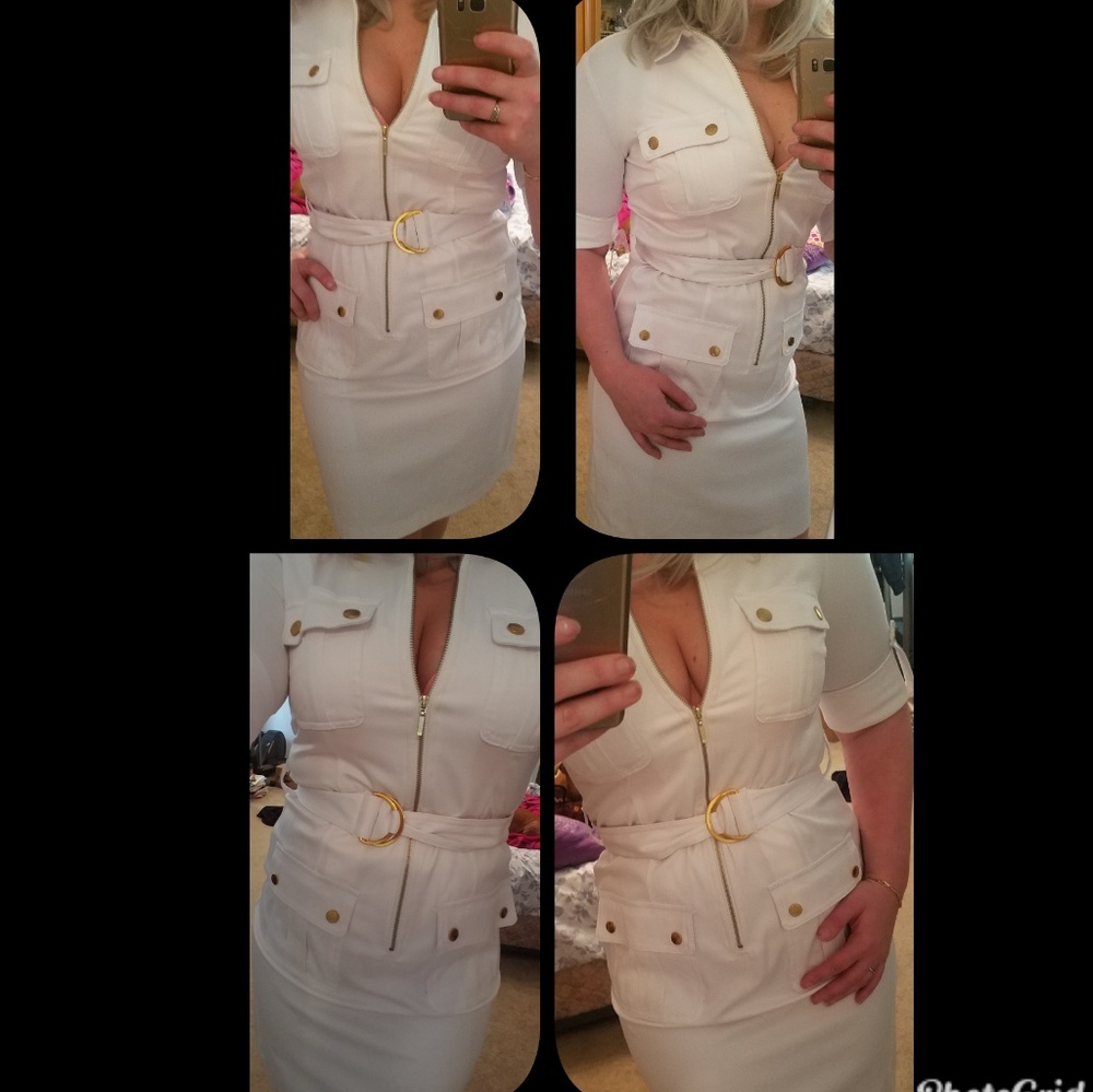 Nautical white dress